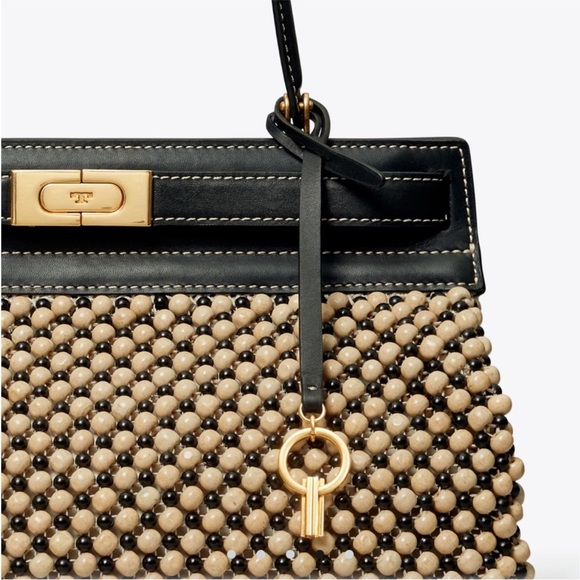TORY BURCH LEE RADZIWILL BEADED TOP HANDLE SMALL BAG LIMITED EDITION •••Read••• - Picture 5 of 16